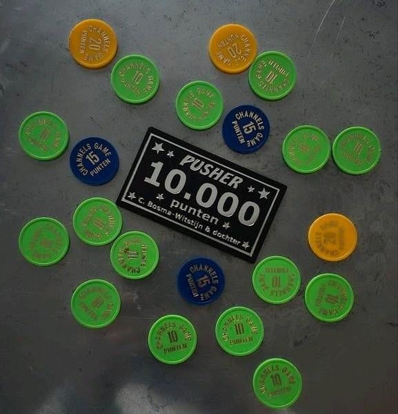 Pusher punten 10.000/Channels game Kermis Wehl, Verzenden