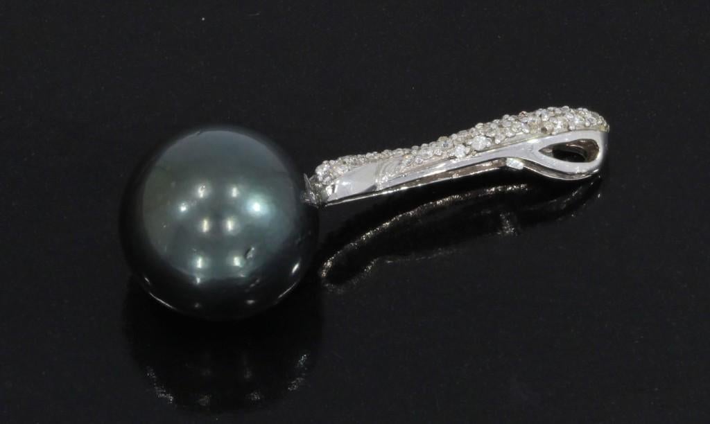 Tientallen diamanten parel 18k gouden ketting hanger luxe, Verzenden, Zo goed als nieuw, Met edelsteen, Info@voordeelsieraden.nl