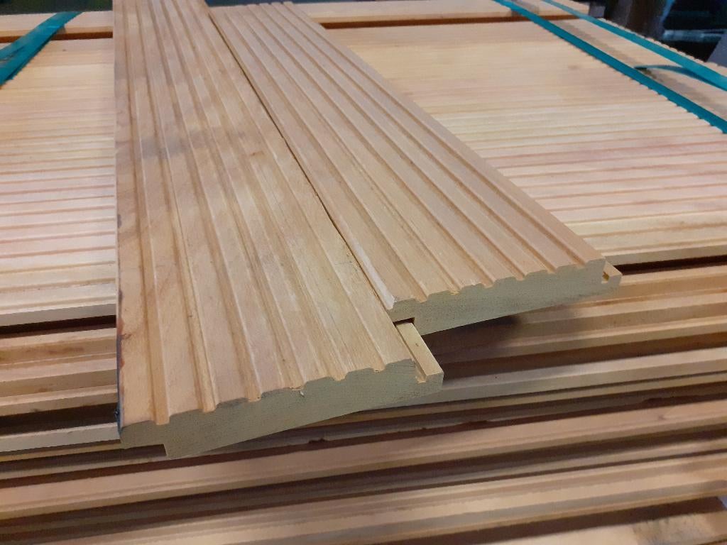 Partij 130 stuks Bilinga vlonderplanken 27x145x1000mm 16.9m2, Tuin en Terras, Palen, Balken en Planken, Planken, Ophalen of Verzenden