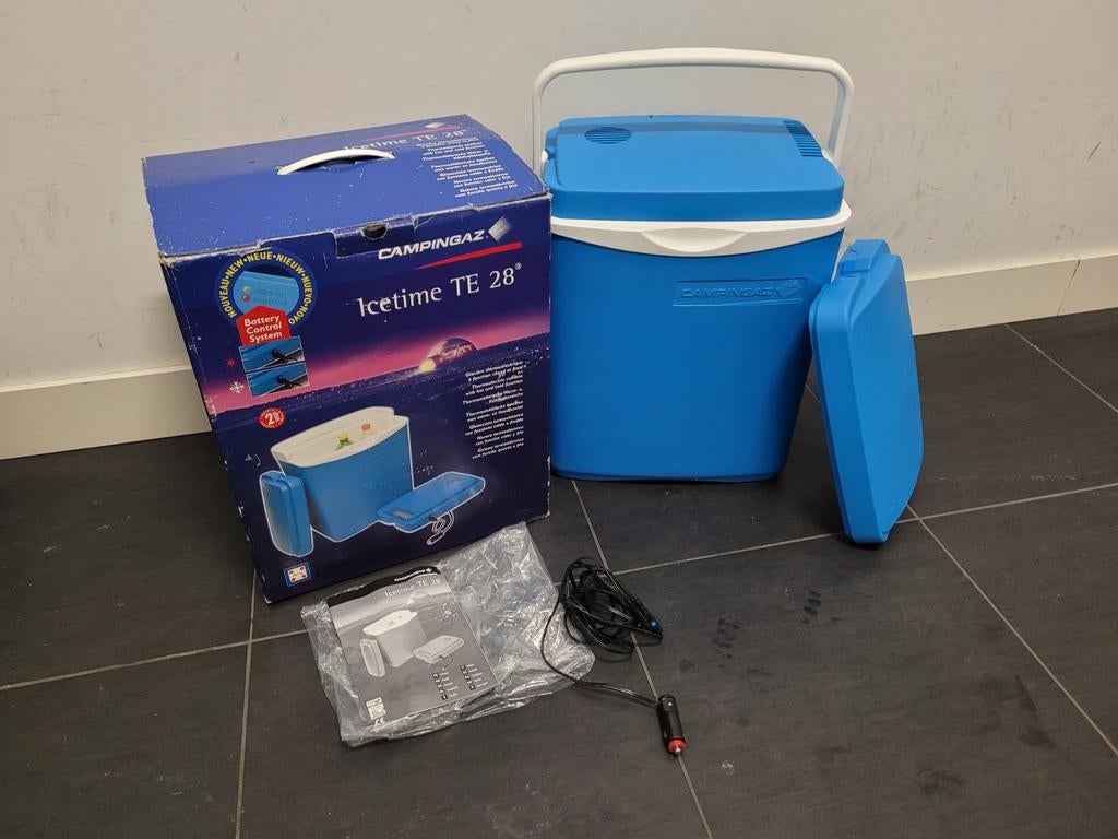 Campingaz Icetime TE28 Koelbox 12V - Nieuw in doos, Caravans en Kamperen, Koelboxen, Ophalen of Verzenden, Nieuw, Koelbox, Elektrisch