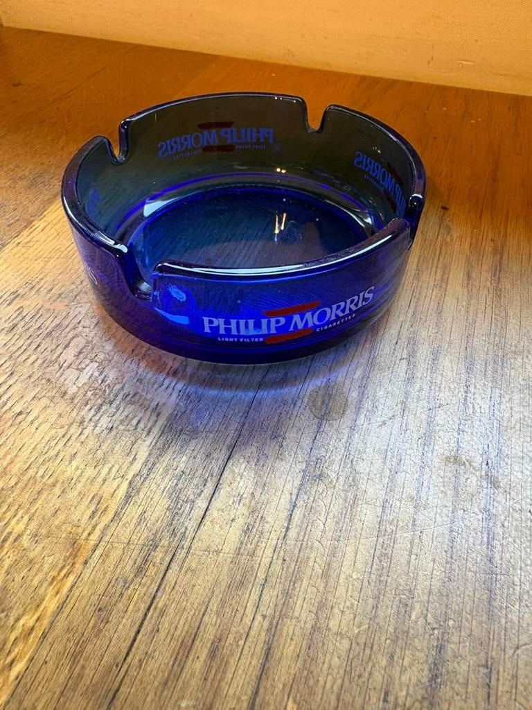 Glazen Philip Morris aabak, Verzamelen, Ophalen of Verzenden, Zo goed als nieuw, Asbak