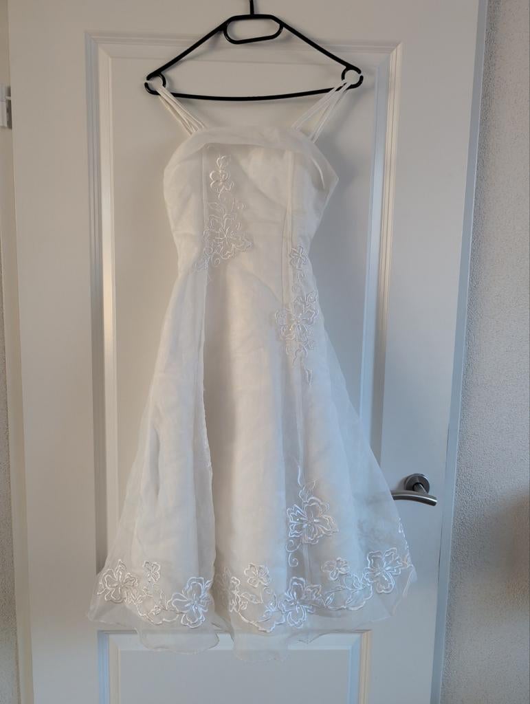 Mooie witte jurk, bruidsmeisje., Meisje, Overige typen, Ophalen of Verzenden, Zo goed als nieuw