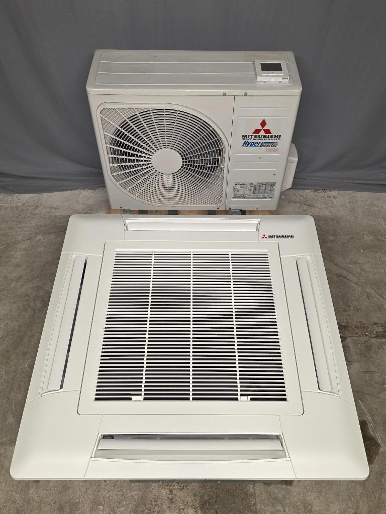 Mitsubishi Heavy Hyper Inverter plafond inbouw cassette 5 kW, Koelen en Ontvochtigen, Timer, Plafondventilator, 3 snelheden of meer