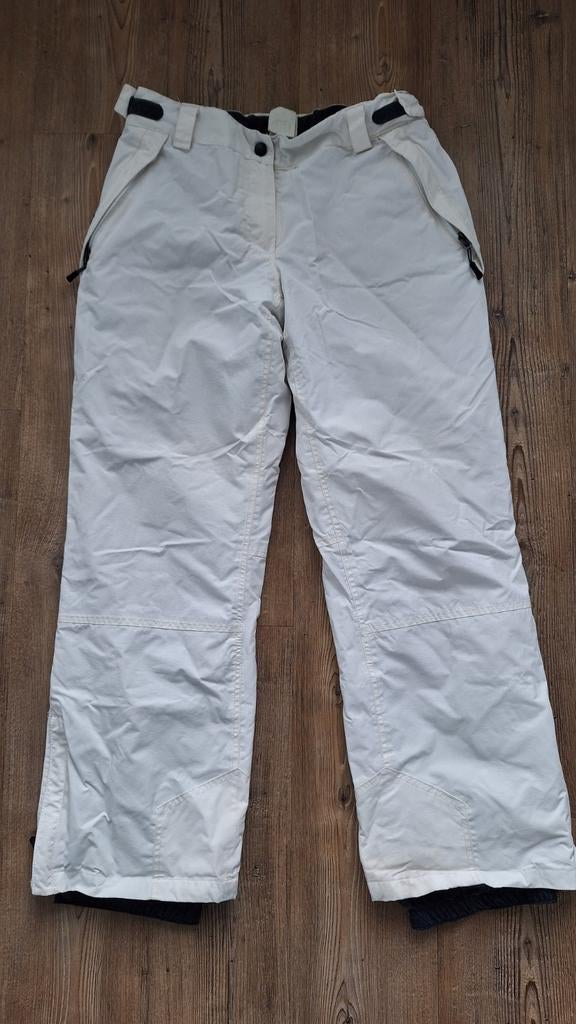 Witte dames skibroek - Maat XL, Broek, Maat 46/48 (XL) of groter, Ophalen of Verzenden, John Cabot