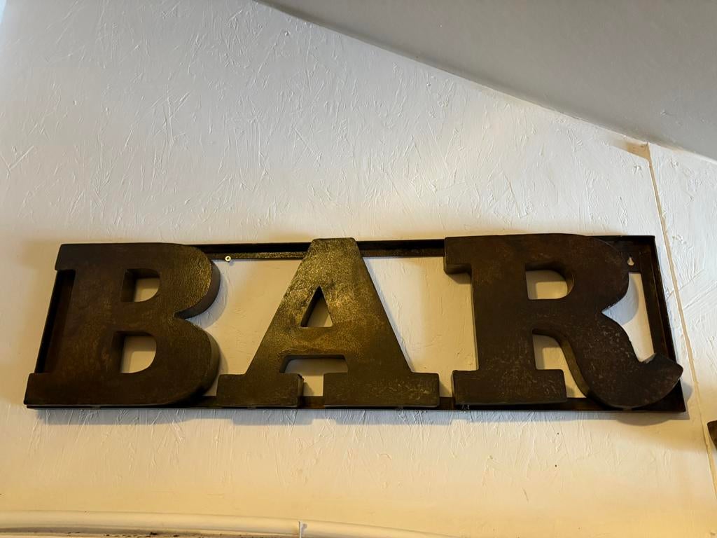 Industriële roest letters BAR, Ophalen, Nieuw, Nvt, Nvt