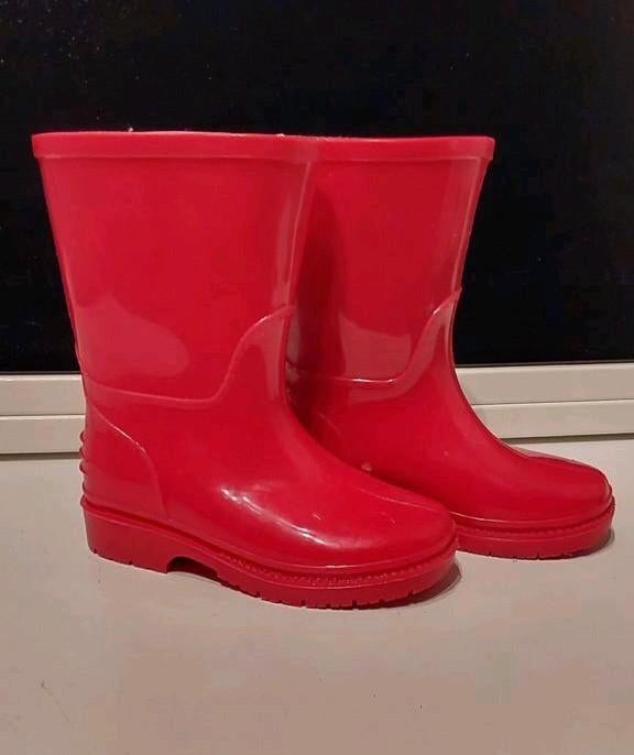 Rode regenlaarsjes maat 22 - Goede staat!, Kinderen en Baby's, Kinderkleding | Schoenen en Sokken, Ophalen of Verzenden, Gebruikt