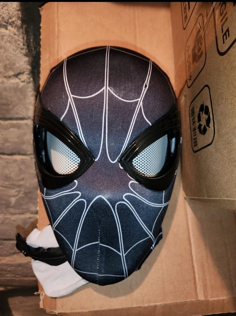 Zwarte Spiderman Masker - Cosplay Accessoire, Ophalen of Verzenden
