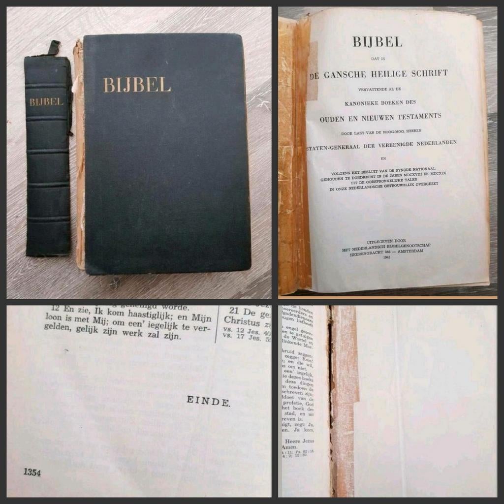 Bijbel 1941, Antiek en Kunst, Antiek | Boeken en Bijbels, Ophalen of Verzenden