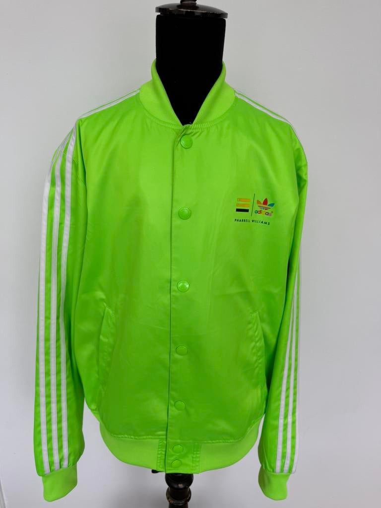 Adidas X Pharrell Williams Neon Green Track Bomber Jacket, Maat 52/54 (L), Nieuw, Ophalen of Verzenden, Groen