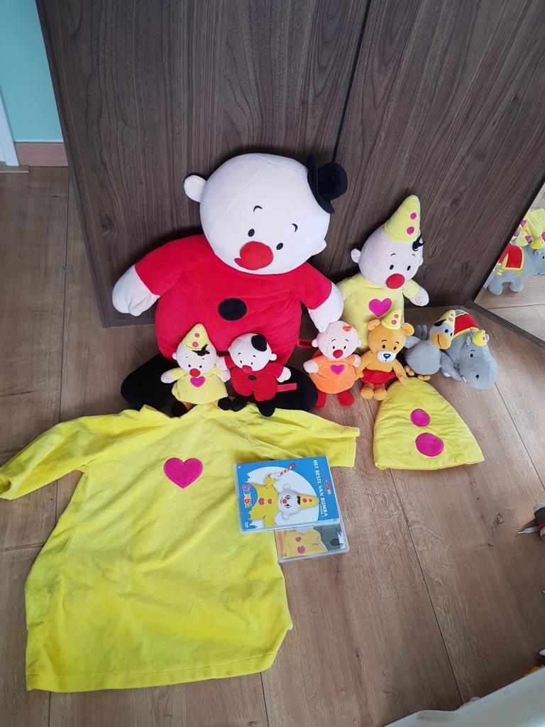 Bumba pakket verkleedde, dvd, knuffels mega bumba, Ophalen of Verzenden, Zo goed als nieuw, Overige typen