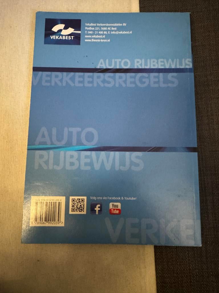 Rijbewijs Theorieboek Auto - VekaBest, Ophalen of Verzenden, Zo goed als nieuw, Algemeen