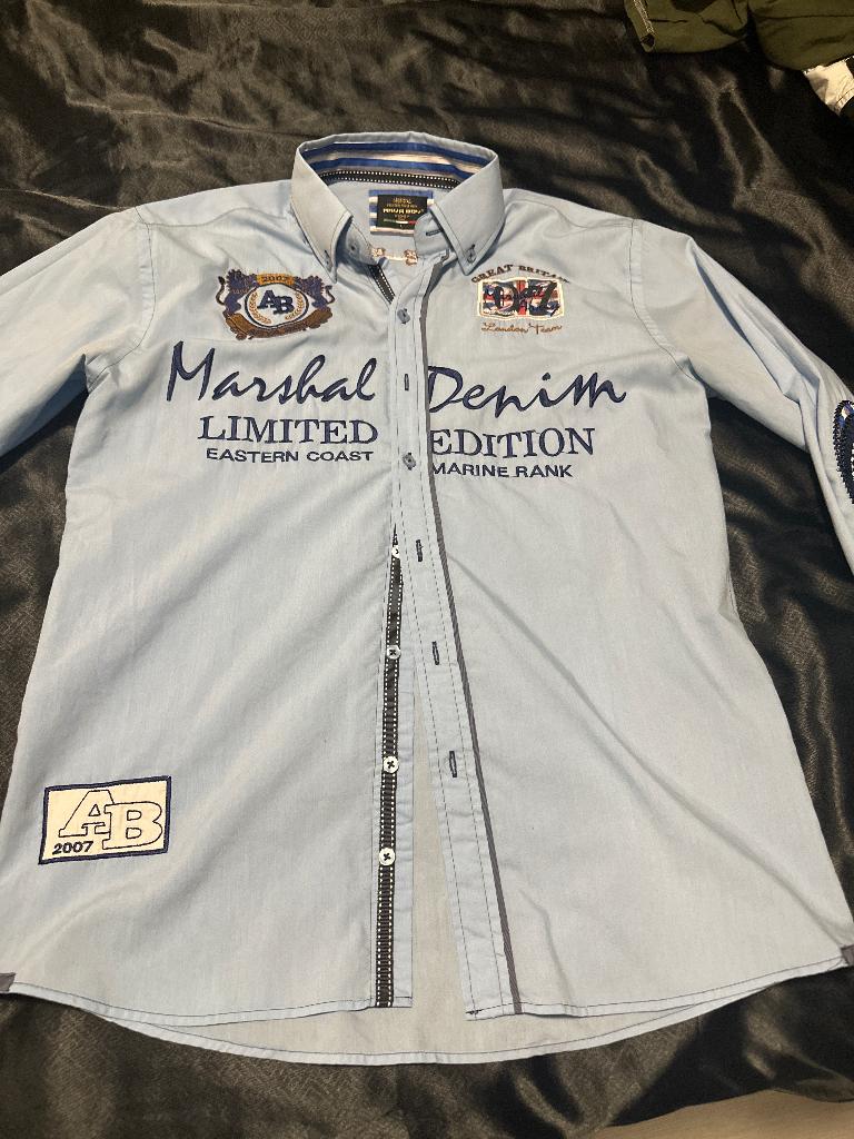 Overhemd, Ophalen of Verzenden, Gedragen, Blauw