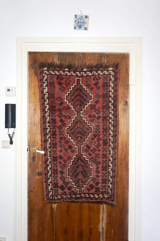 vintage baluch tribale vloerkleed * wol * roze bruin, Ophalen of Verzenden