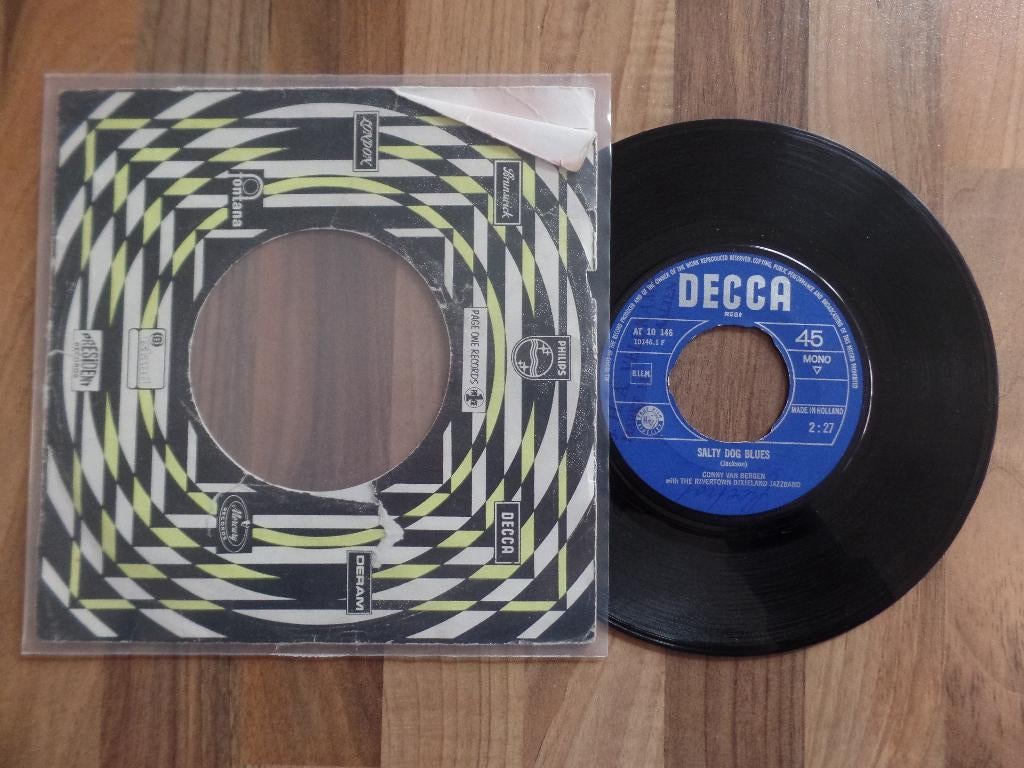 single  Conny Van Bergen - Salty Dog / Molly "Dear" Malone, Cd's en Dvd's, Vinyl Singles, Gebruikt, 7 inch, Single, Ophalen of Verzenden