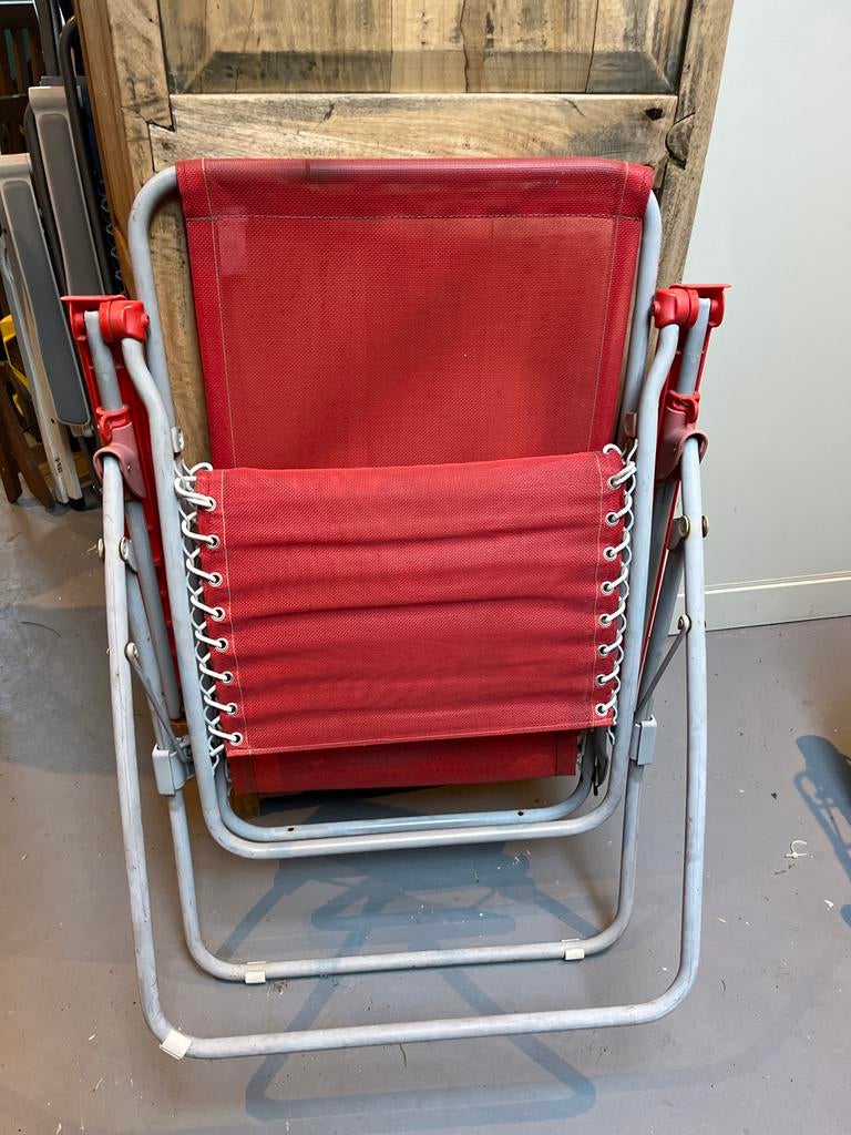 Lafuma ligstoel, Ophalen of Verzenden, Gebruikt, Metaal, Inklapbaar