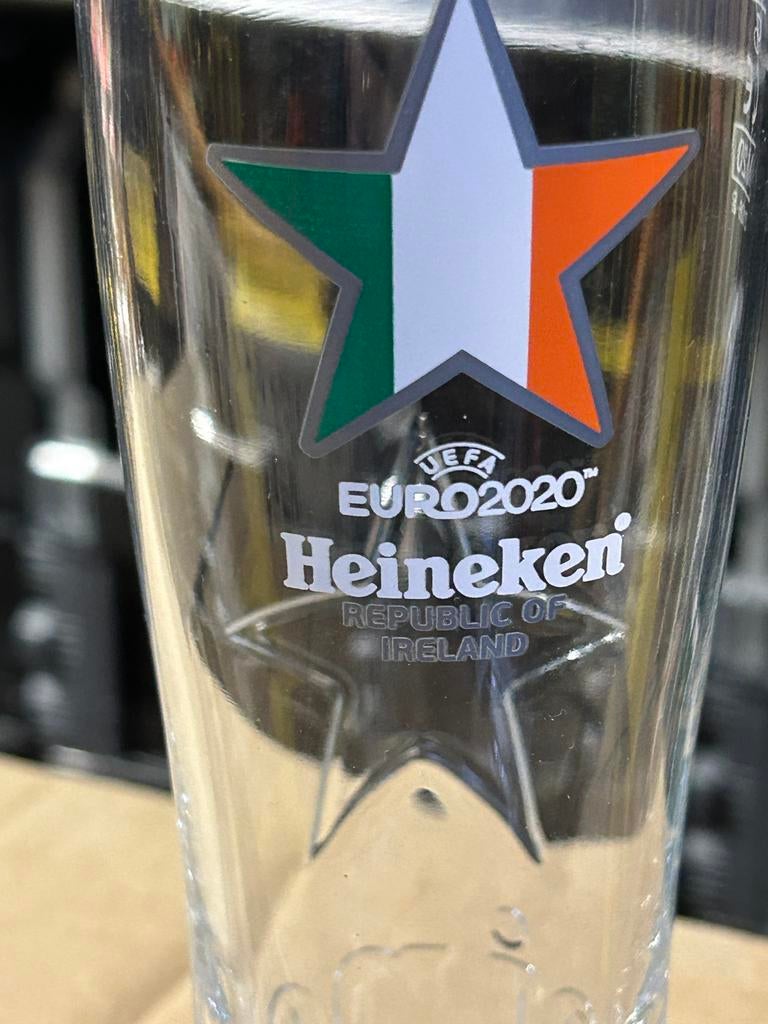 Heineken EK 2020 glas ierland, Verzamelen, Ophalen, Nieuw, Glas of Glazen, Heineken