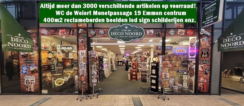 Bruine kippen en haan relief reclameord van metaal wandbord, Tuin en Terras, Info@deconoord.nl, Deco Noord, Nieuw, Ophalen of Verzenden