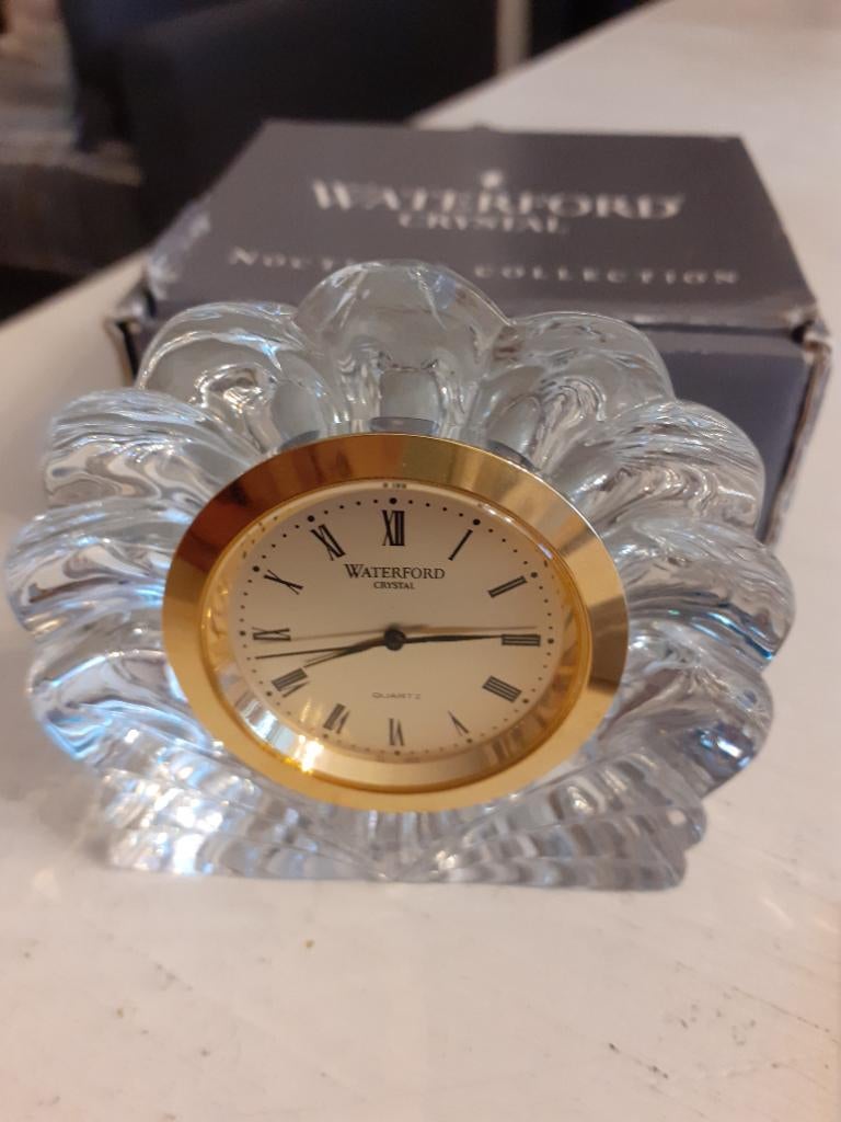Klokje kristal waterford  in doosje, Antiek en Kunst, Antiek | Glas en Kristal, Ophalen