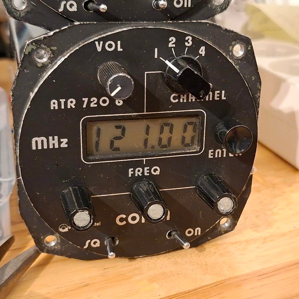 AM cockpit zendontvanger ATR720 met gegevens / +13,75 VDC, Ophalen of Verzenden, Gebruikt, Overige typen