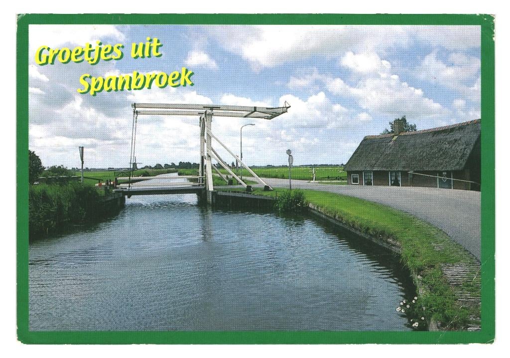 987279 Spanbroek 80+ NH Gelopen met postzegel, Ophalen of Verzenden, 1980 tot heden, Gelopen, Noord-Holland
