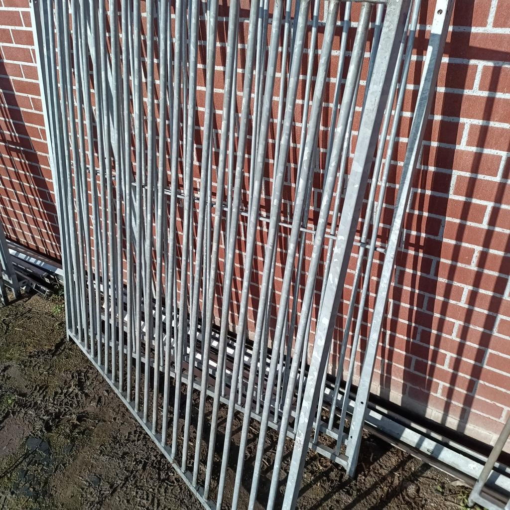 1,5m spijlen 5cm 160 hoog kennelpaneel, Ophalen, Hondenkennel, 100 cm of meer, 110 cm of meer