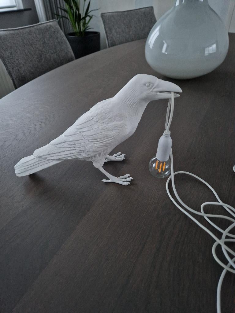 Seletti Bird lamp wit, Huis en Inrichting, Ophalen of Verzenden, Zo goed als nieuw, Overige materialen, Minder dan 50 cm