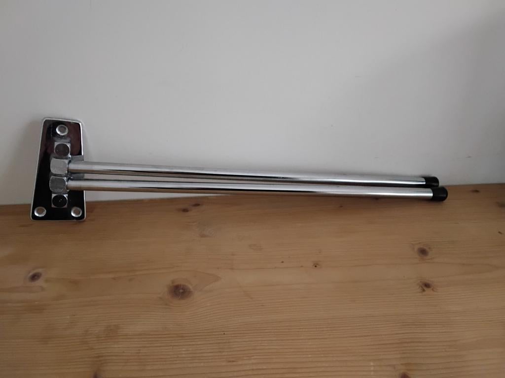 Handdoekrek tweearmig RVS, Ophalen of Verzenden, Gebruikt, Overige kleuren