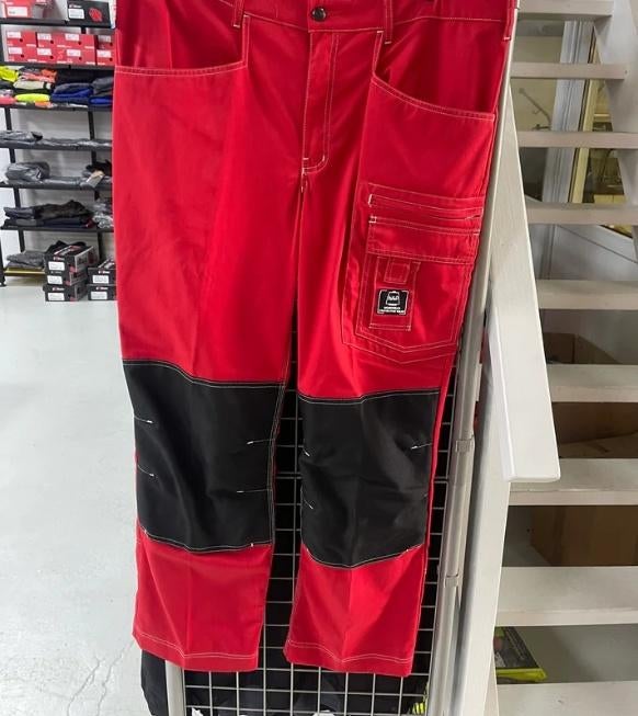 Havep rood werkbroek met kniezakke Maat 56 58 60 62 64, Tuin en Terras, Werkkleding, Havep, Heren, Havep, Nieuw