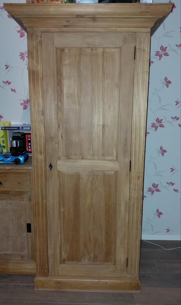 Unieke Teak Computer kast met uitklapbaar bureau, Huis en Inrichting, Ophalen, Gebruikt, Met deur(en), 50 tot 100 cm