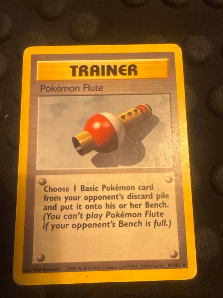 Pokémon Flute - Trainer kaart 86/102, Ophalen of Verzenden, Gebruikt, Losse kaart