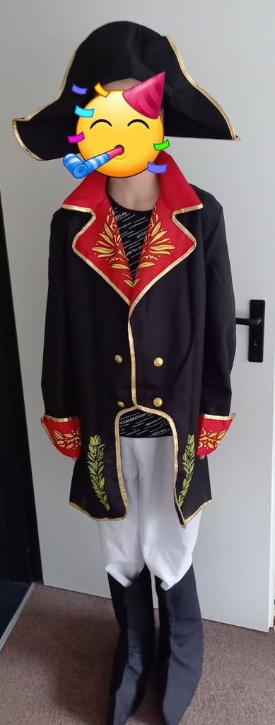 Napoleon kostuum mt S (164/170), Ophalen of Verzenden, Zo goed als nieuw, Jongen
