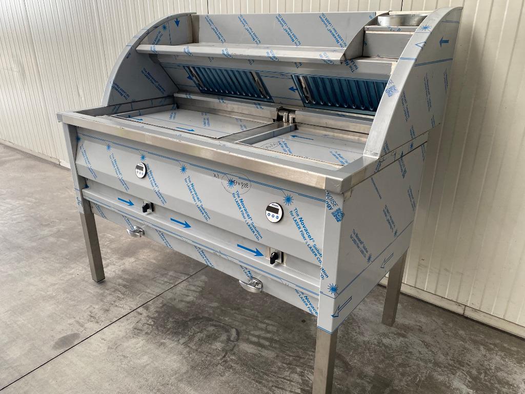 Elektrische 400V visbakoven / vis frituur bakwand - friteuse, 4 liter of meer, Nieuw, Ophalen of Verzenden, BBT | Food Equipment