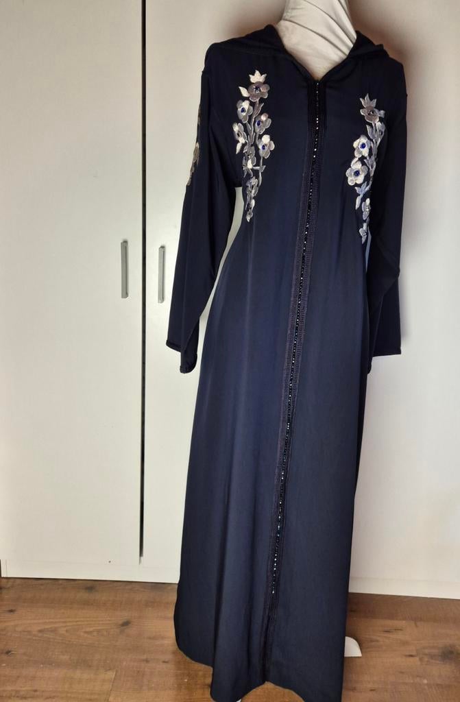 Djelaba met Tarz en Kralen, Blauw, Maat 42/44 (L), Ophalen of Verzenden, Zo goed als nieuw