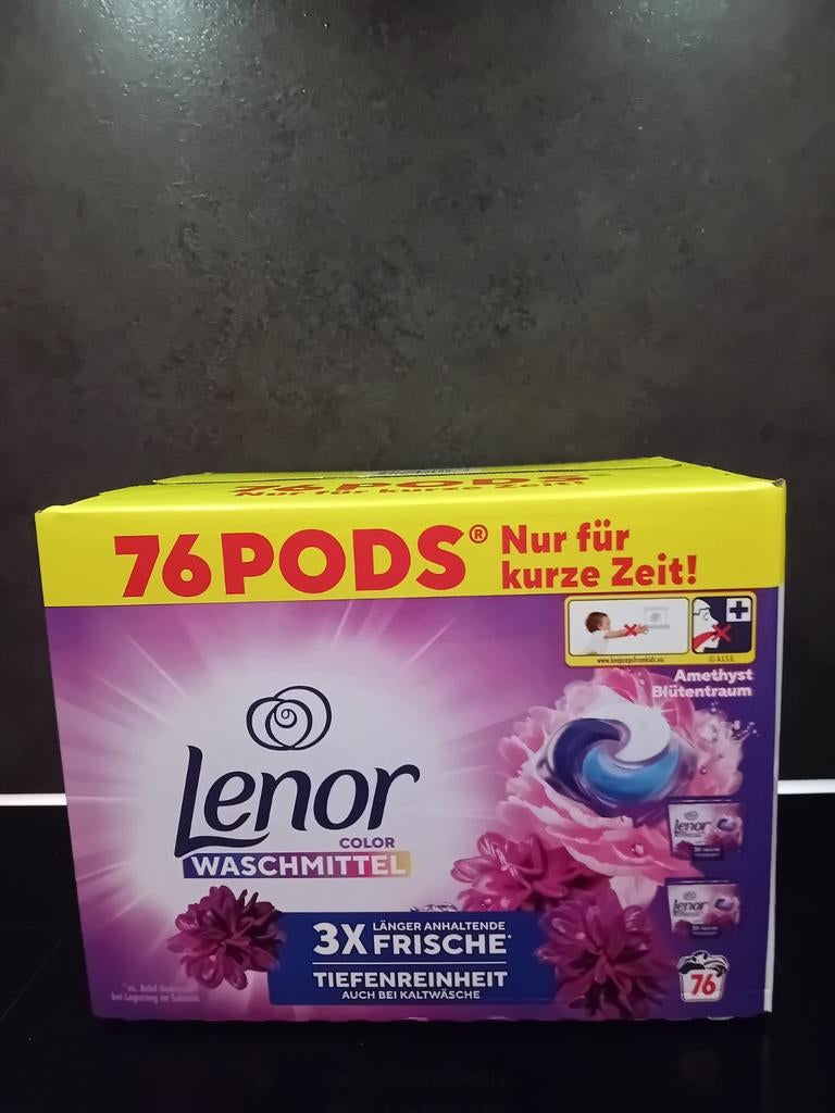 LENOR COLOR WASMIDDEL 76 PODS NEW, Ophalen of Verzenden