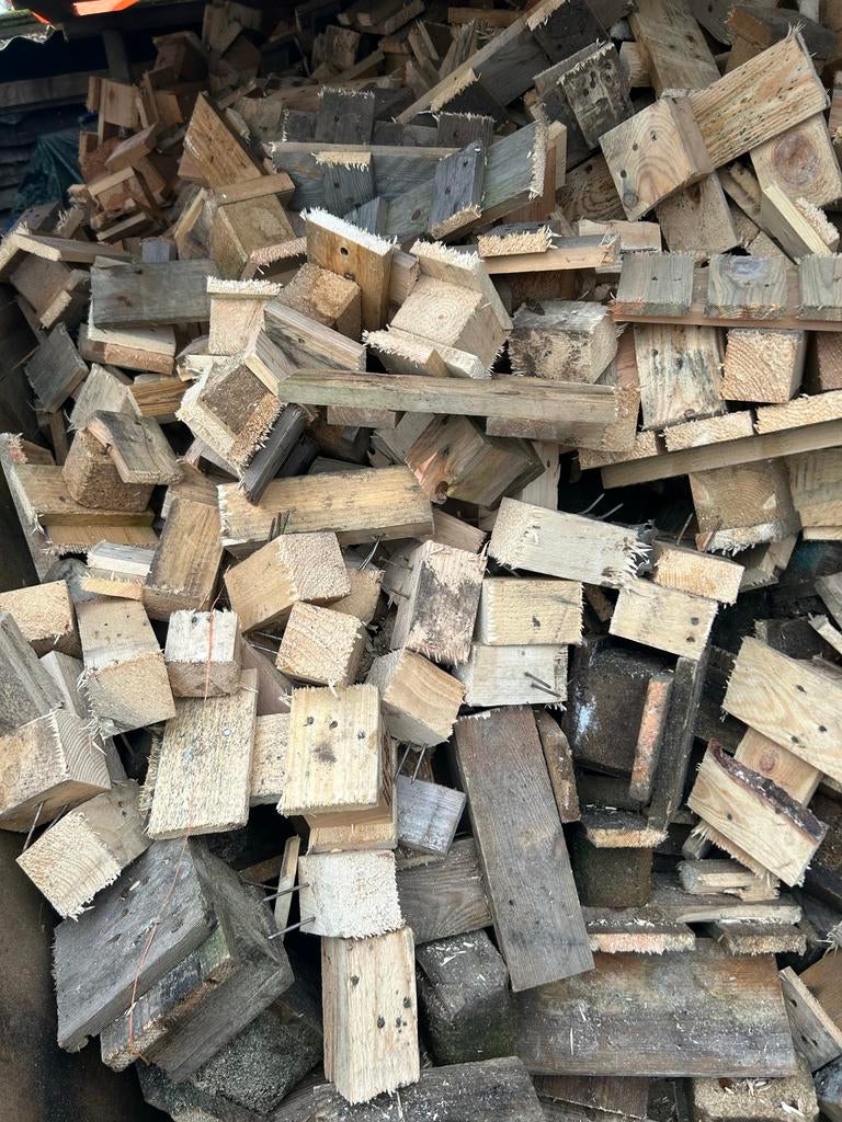 Blokhout, Doe-het-zelf en Verbouw, Hout en Planken, Gebruikt, Minder dan 25 mm, Overige typen, Ophalen of Verzenden