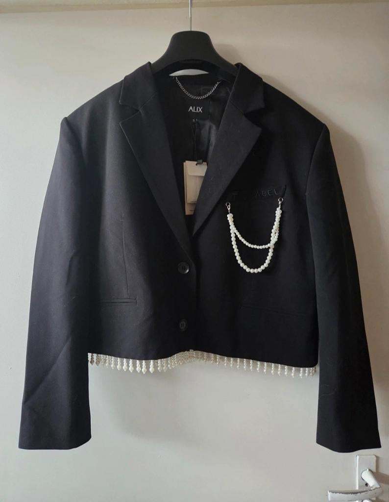Alix the Label Maat S Blazer - Nieuw, Alix the Label, Zwart, Ophalen of Verzenden, Zo goed als nieuw