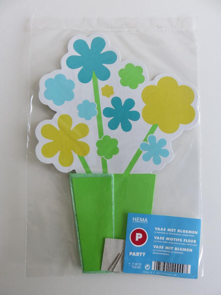 Honingraat honeycomb vaas met bloemen groen hema pasen, Ophalen of Verzenden, Nieuw