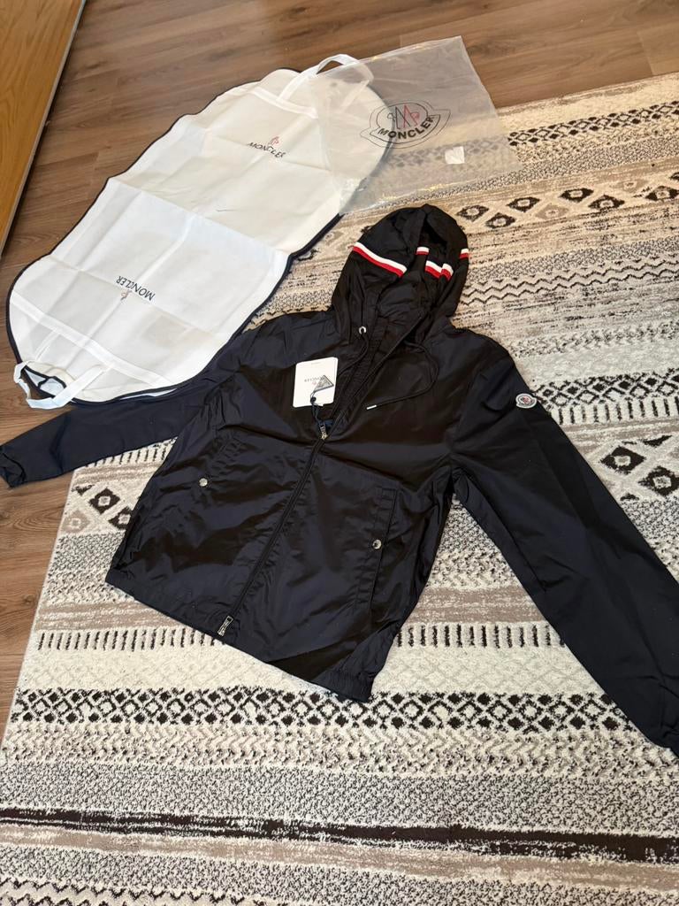 Moncler zomer jas maat M nieuw - NFC SCAN, Ophalen of Verzenden, Nieuw, Maat 48/50 (M), Zwart