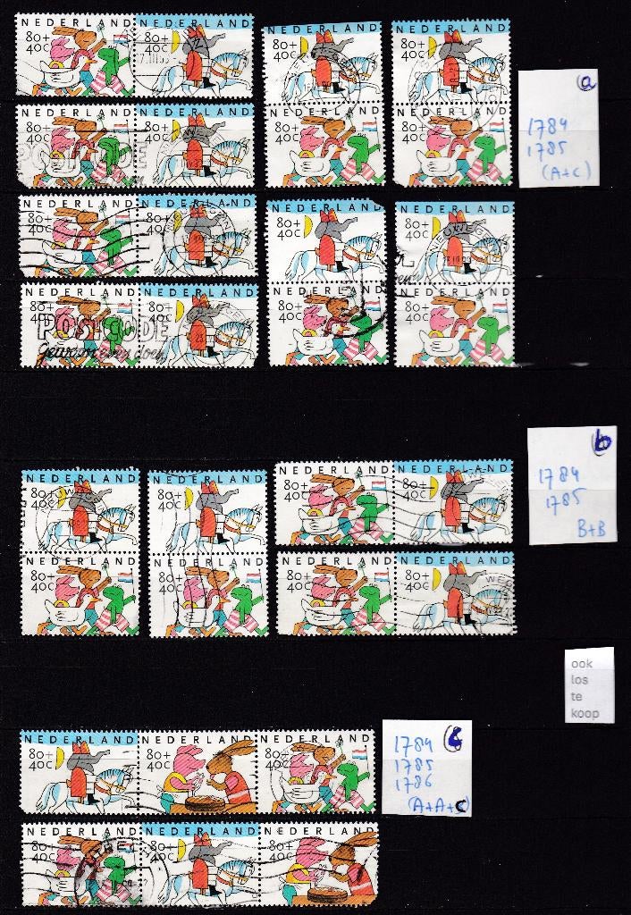 0420) Nederland 1784 1785 1786 kinderz Max Velthuys 1998, Ophalen of Verzenden