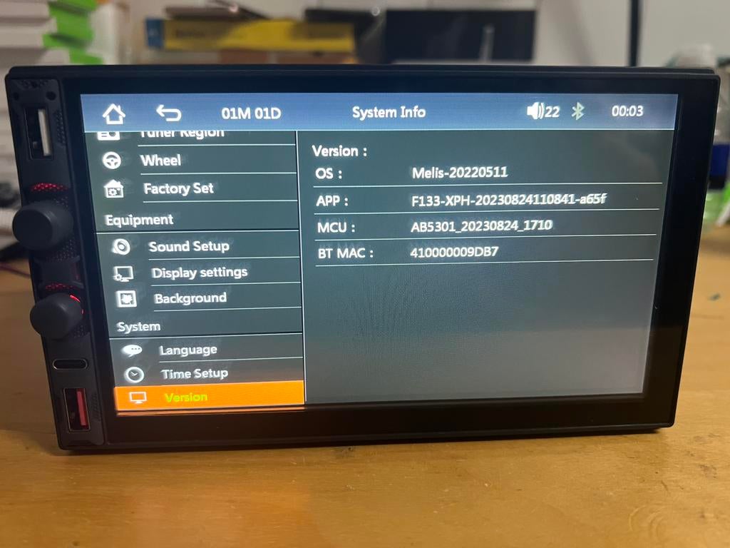 Te koop universele 2-DIN autoradio, Ophalen of Verzenden, Zo goed als nieuw