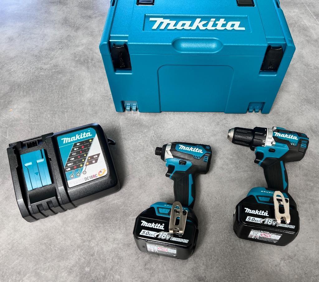 MAKITA DLX2189TJ 18V 5.0Ah ACCU SCHROEF/BOORMACHINE +SLAGTOL, Ophalen of Verzenden