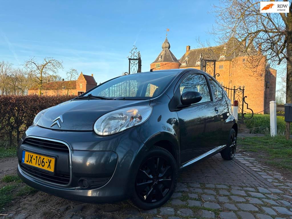 Citroen C1 1.0-12V Ambiance CARPLAY/3DRS/AIRCO/ELEK RAMEN, Auto's, Voorwielaandrijving, Euro 5, Stof, Zwart