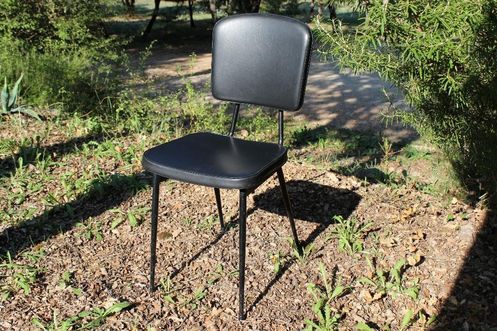 Brocante - Fijne Vintage stoel!, Huis en Inrichting, Stoelen, Ophalen, Gebruikt, Zwart, Vintage