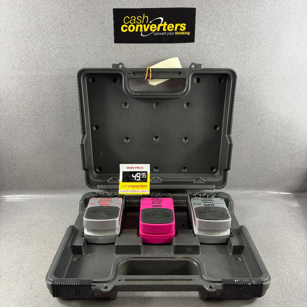 Behringer gitaareffecten 3st in koffer | met kabels | 405969, Muziek en Instrumenten, Effecten, Ophalen of Verzenden, Gebruikt