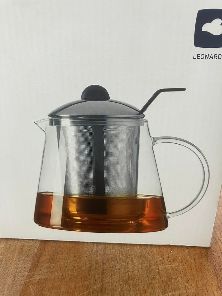 luxe glazen theepot, Glas of Glazen, Ophalen of Verzenden, Overige stijlen, Glas