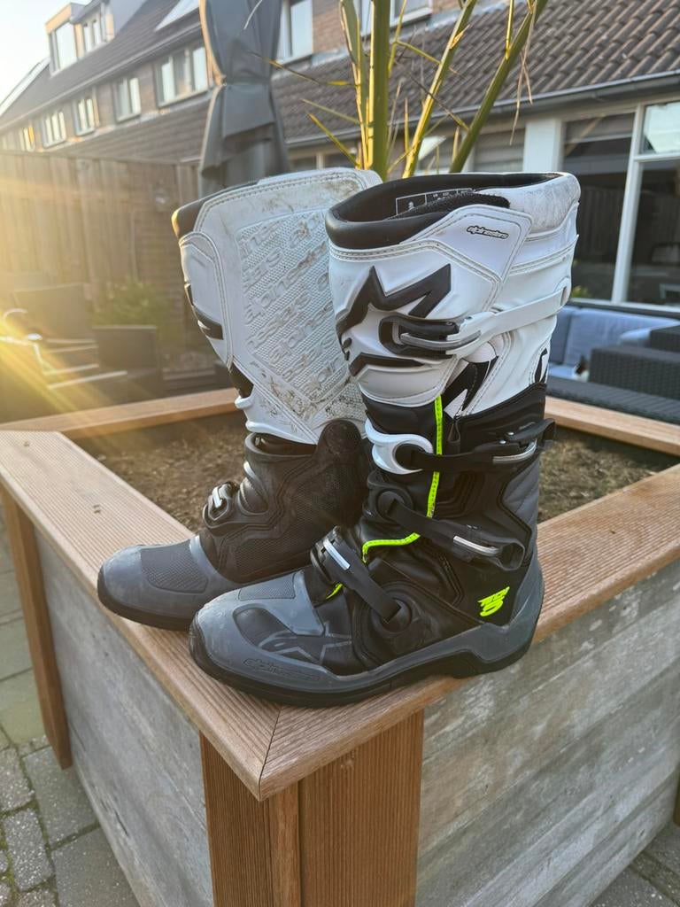 Alpinestars tech 5 maat 11 zo goed als nieuw, Motoren, Kleding | Motorkleding, Laarzen, Heren, Tweedehands, Ophalen of Verzenden