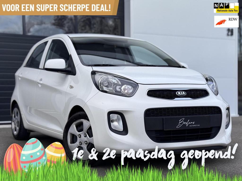 Kia Picanto 1.0 CVVT ComfortLine Org NL | 4seizoensb | Airco, Euro 5, Stof, Gebruikt, Zwart