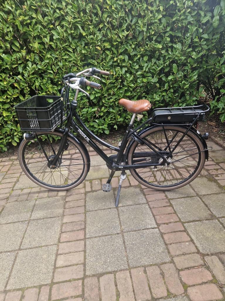 Gazelle Puurl elektrische fiets met mand, Fietsen en Brommers, Elektrische fietsen, Ophalen, Minder dan 30 km per accu, Gebruikt