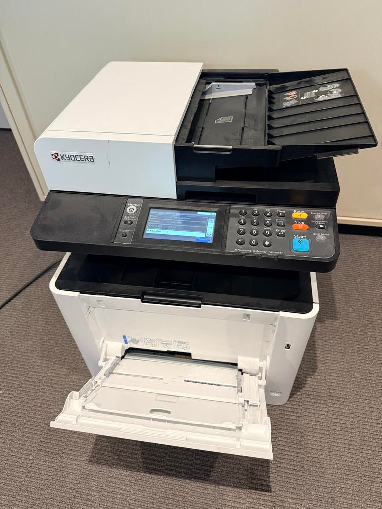Kyocera ECOSYS M5526cdn printer met reserve toners, Computers en Software, Printers, Ophalen, Gebruikt, All-in-one, Kleur printen