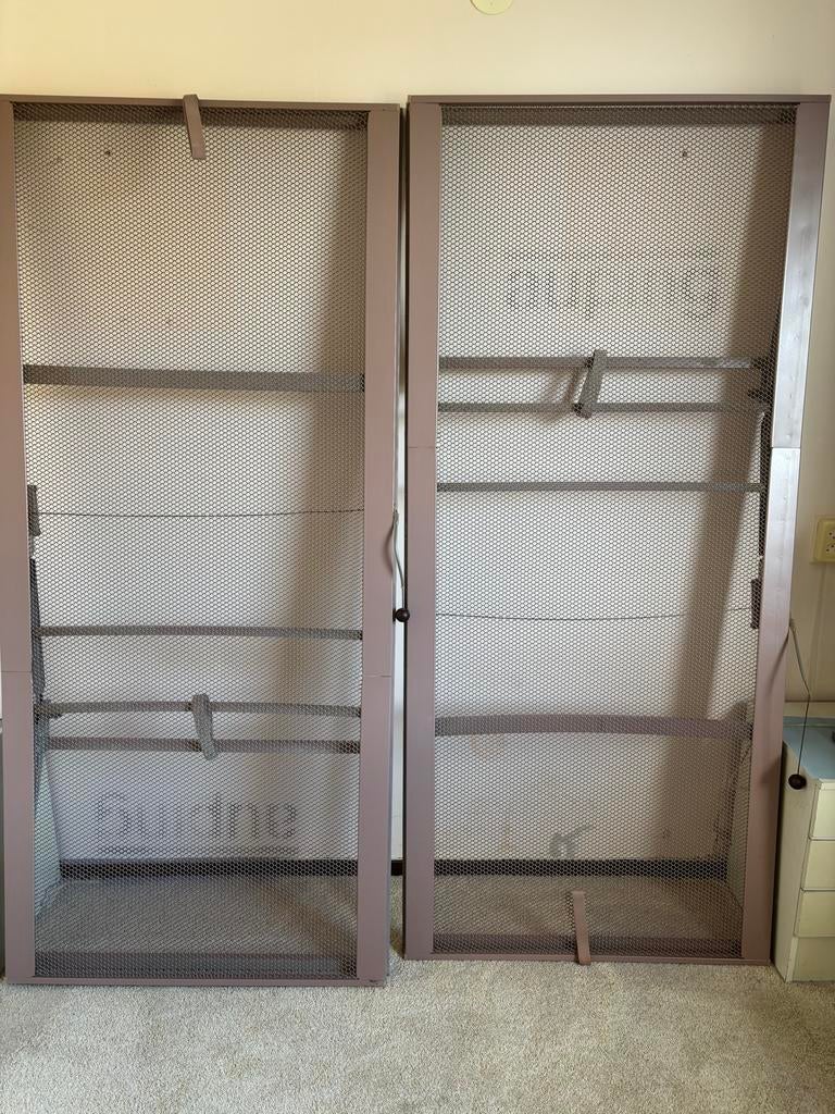 Twee Auping spiraalbodems 90 cm breed, Ophalen, Gebruikt, 90 cm, Eenpersoons